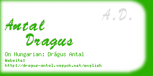 antal dragus business card